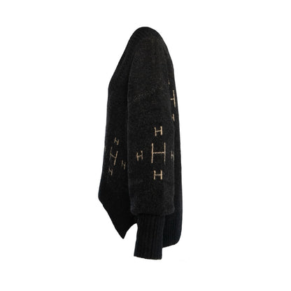 FAM V-neck Sweater Svart