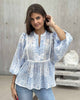 CLARA BLUSE Blå