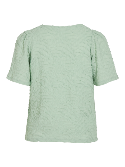 VIDENEA O-NECK 2/4 TOP Lysegrønn