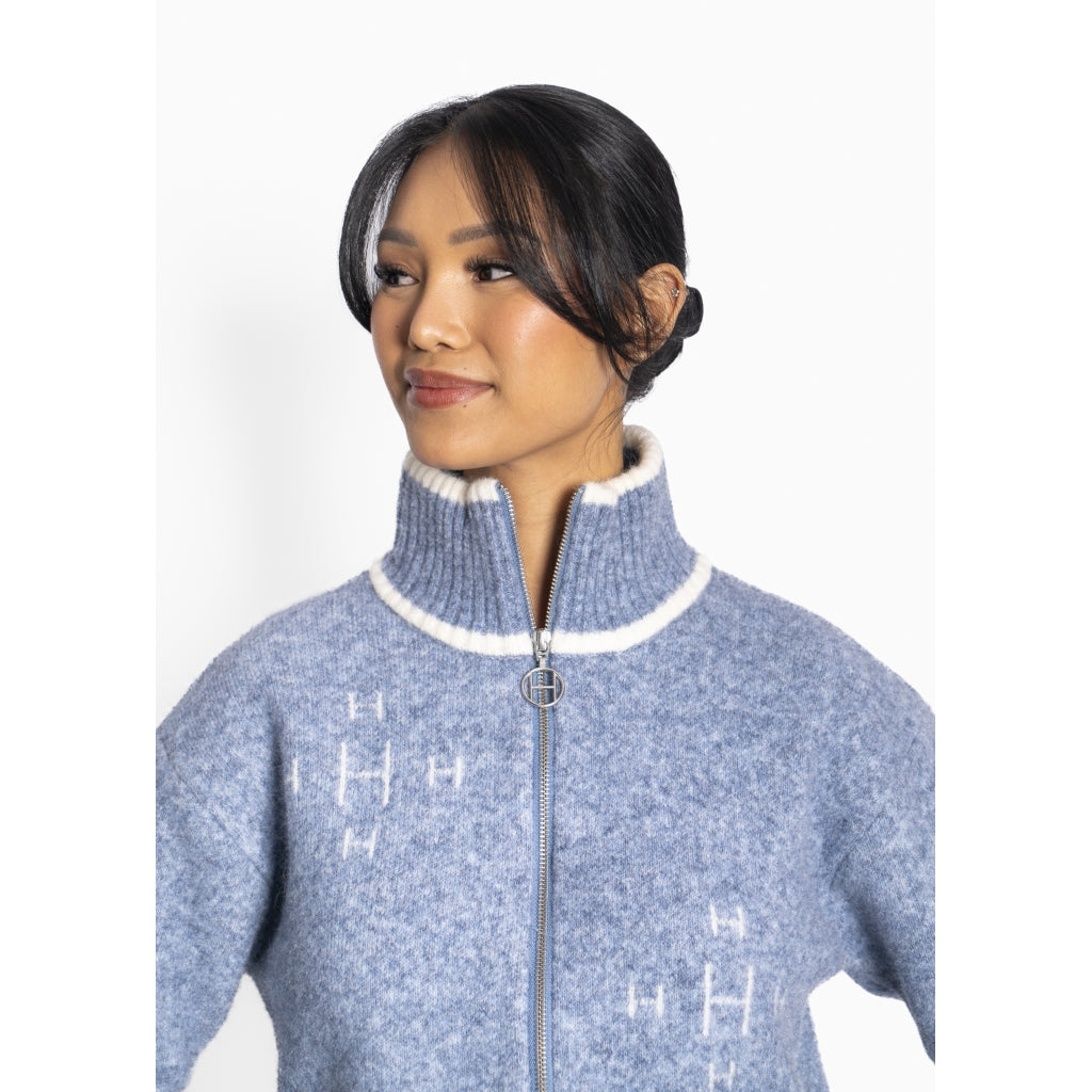Iben Zip Jacket Jeansblå