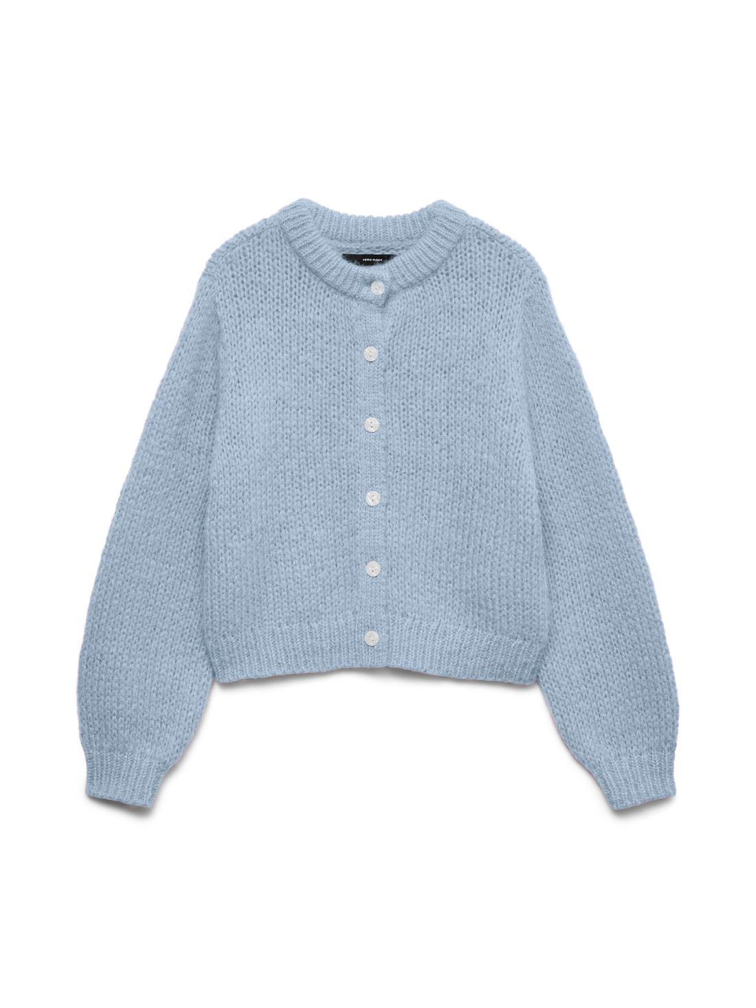 VMWILO LS O-NECK CARDIGAN EXP Mellomblå