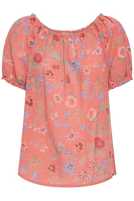 SBALEXA BF SS BLOUSE Living Coral