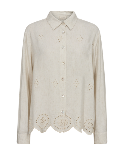 Fqlinus-shirt Lys Beige