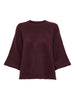 Onlsimoni 3/4 Pullover Knt Noos Mørkerød