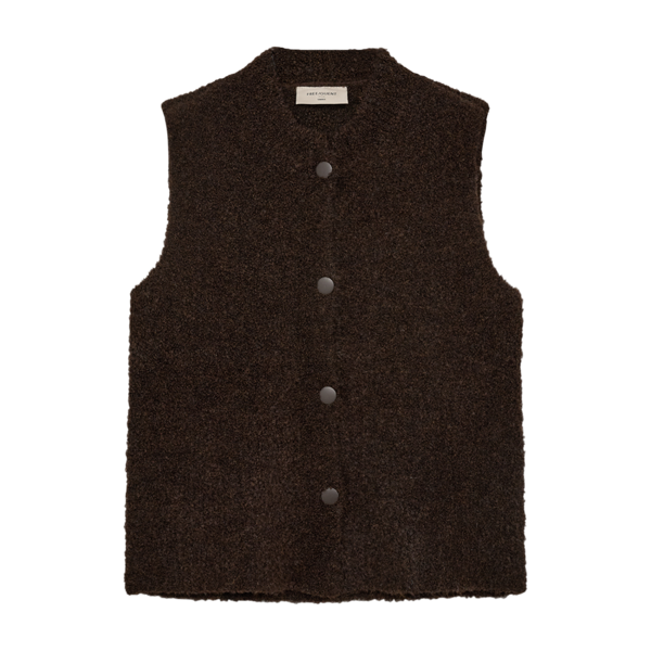 FQJUMP-WAISTCOAT Mørkebrun