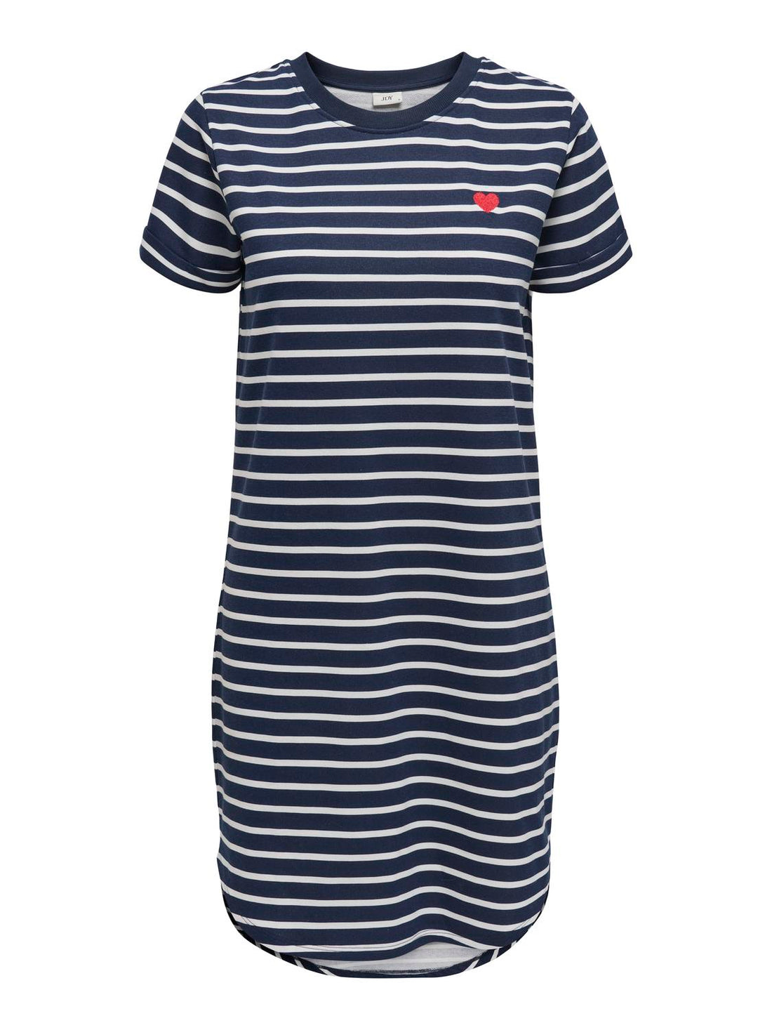 JDYIVY NEW S/S AOP SWEAT DRESS JRS ATK Mørkeblå