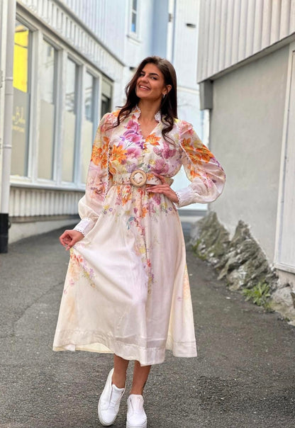 VERINA KJOLE LANG Gul