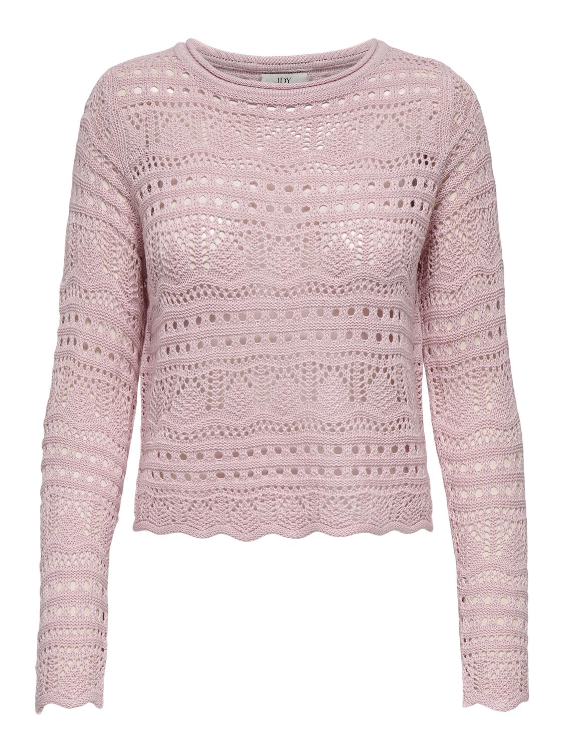 JDYSUN LAY L/S BOATNECK PULLOV. KNT NOOS Lyselilla