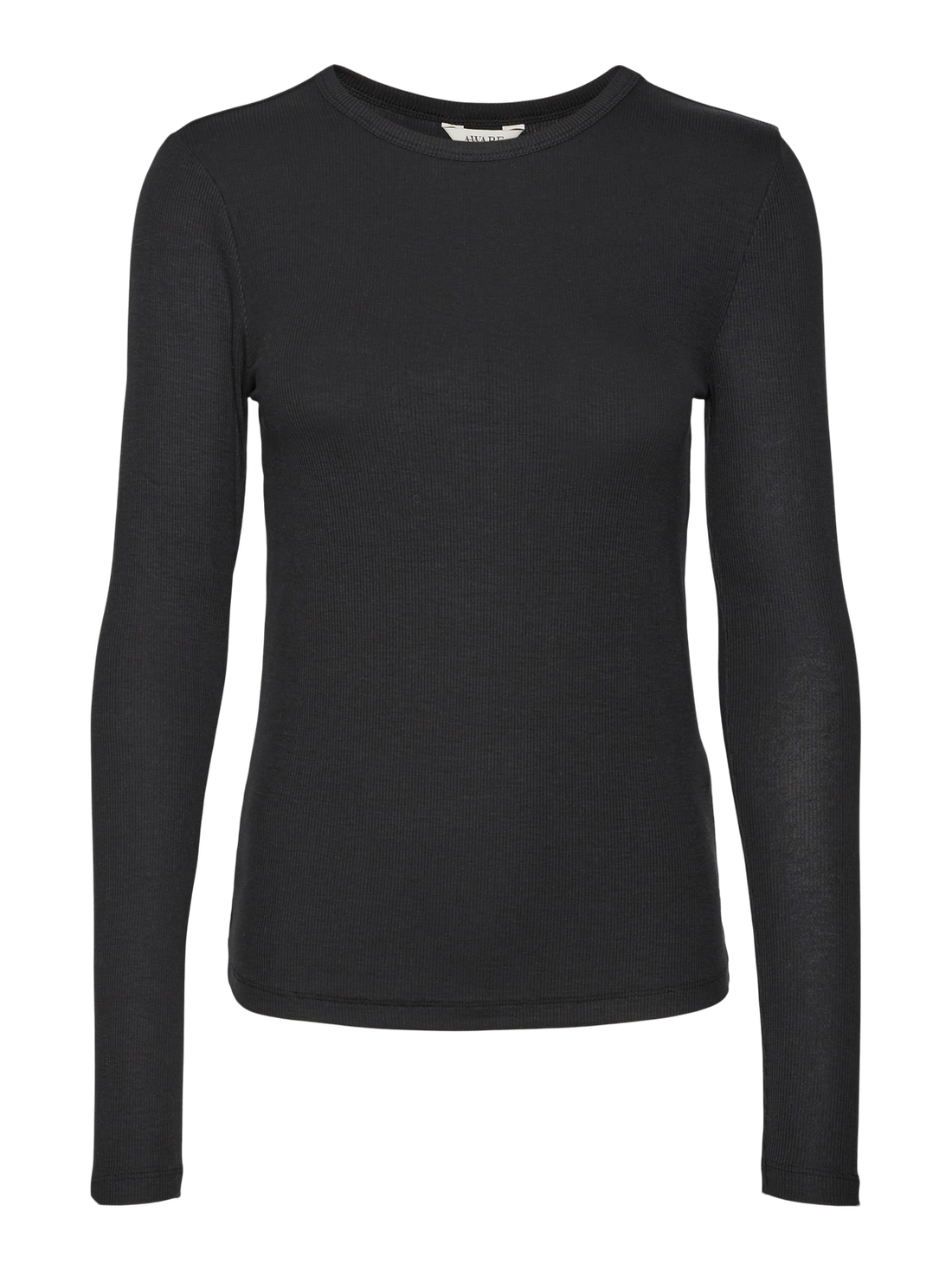 AWIRWINA LS O-NECK TOP NOOS Sort