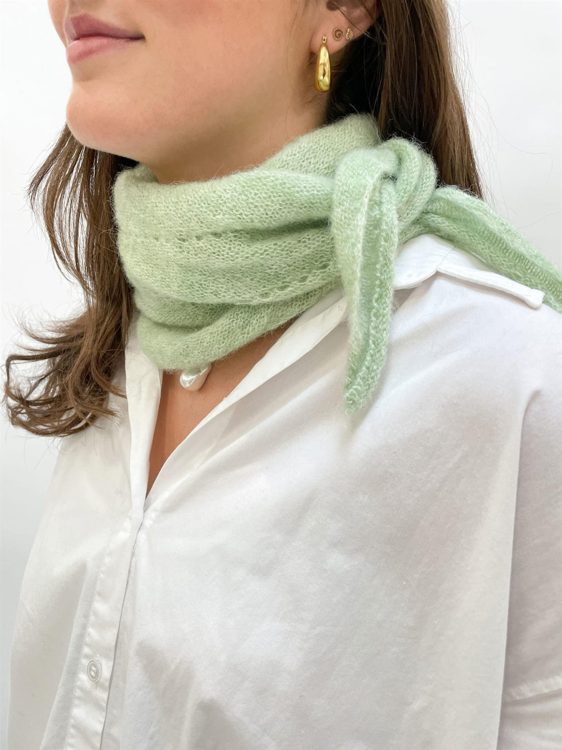 Bcdell knitted mini scarf Grønn