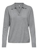 Onlibi Life Ls Polo Pullover Knt Nca Mellomgrå