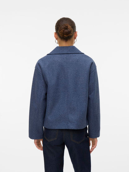 Vmvinceline Short Jacket Noos Mellomblå