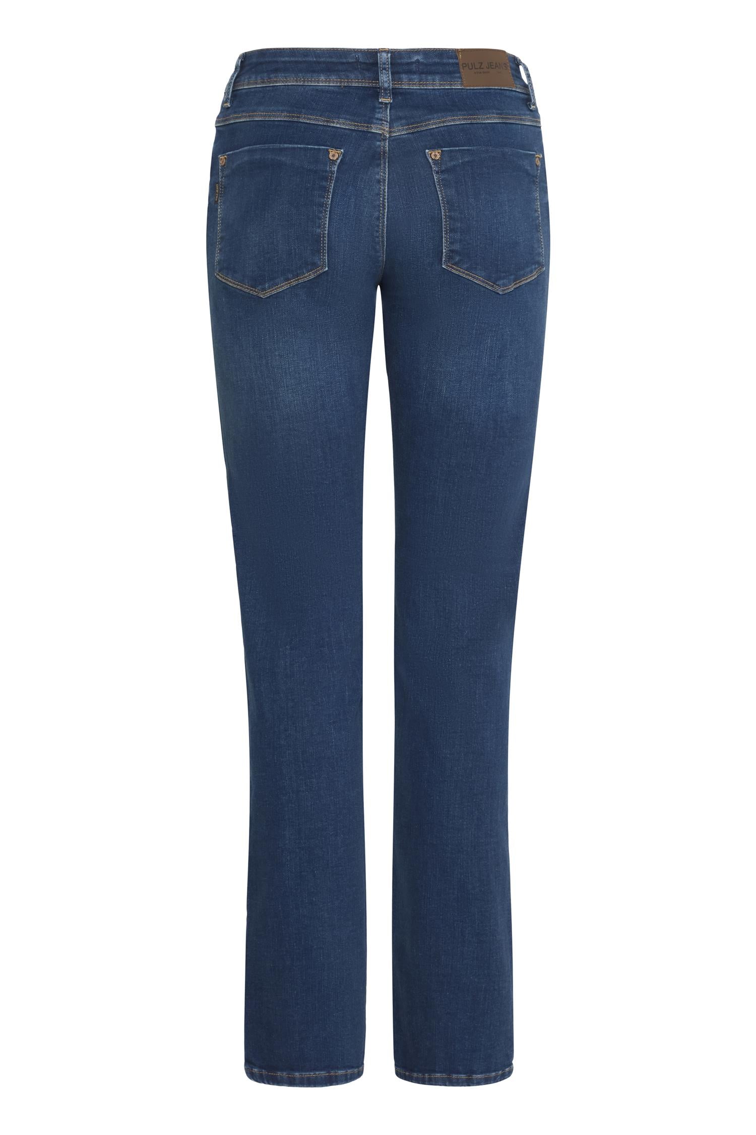 PZSANDRA HW Jeans Medium Straight Leg Jeans
