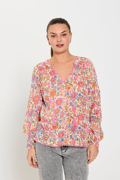 FQCARIN-BLOUSE Hvit