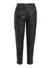 OBJBELLE LISA COATED PANT NOOS Sort