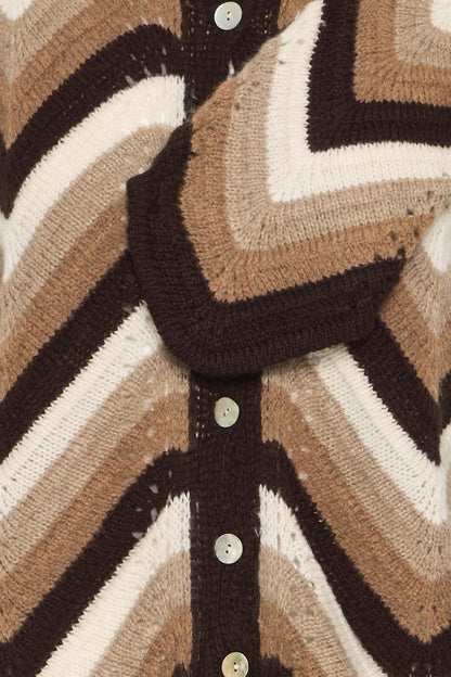 Sbbidiga Knit Cardigan Chocolate Brown
