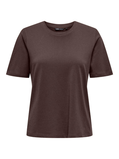 Onlonly S/s Tee Jrs Noos Mørkebrun