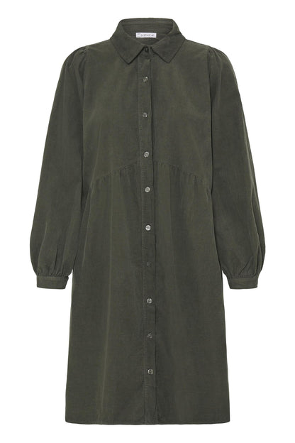 Sbladycord Dress Dusty Olive