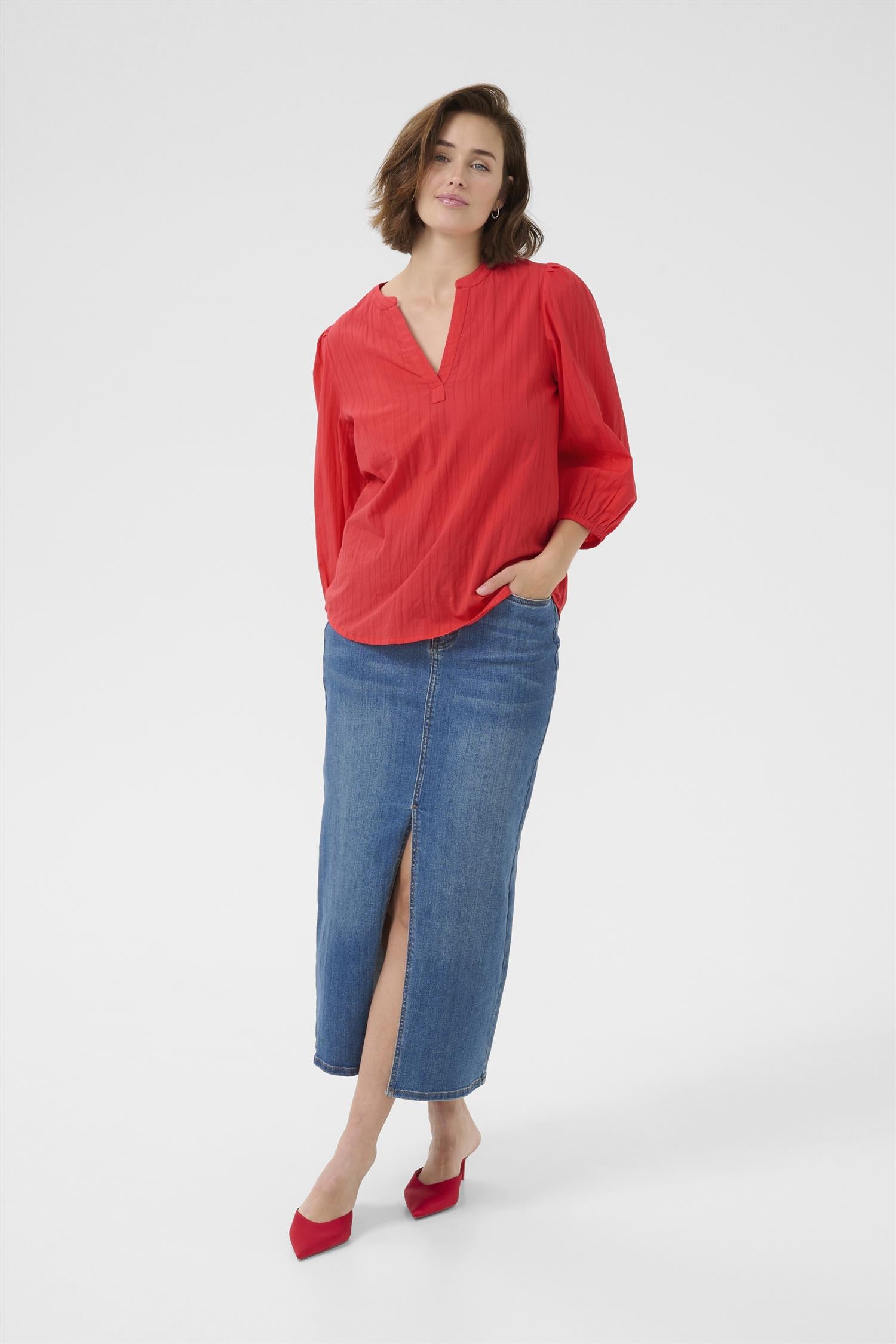 KAjollia Zia Blouse Rød