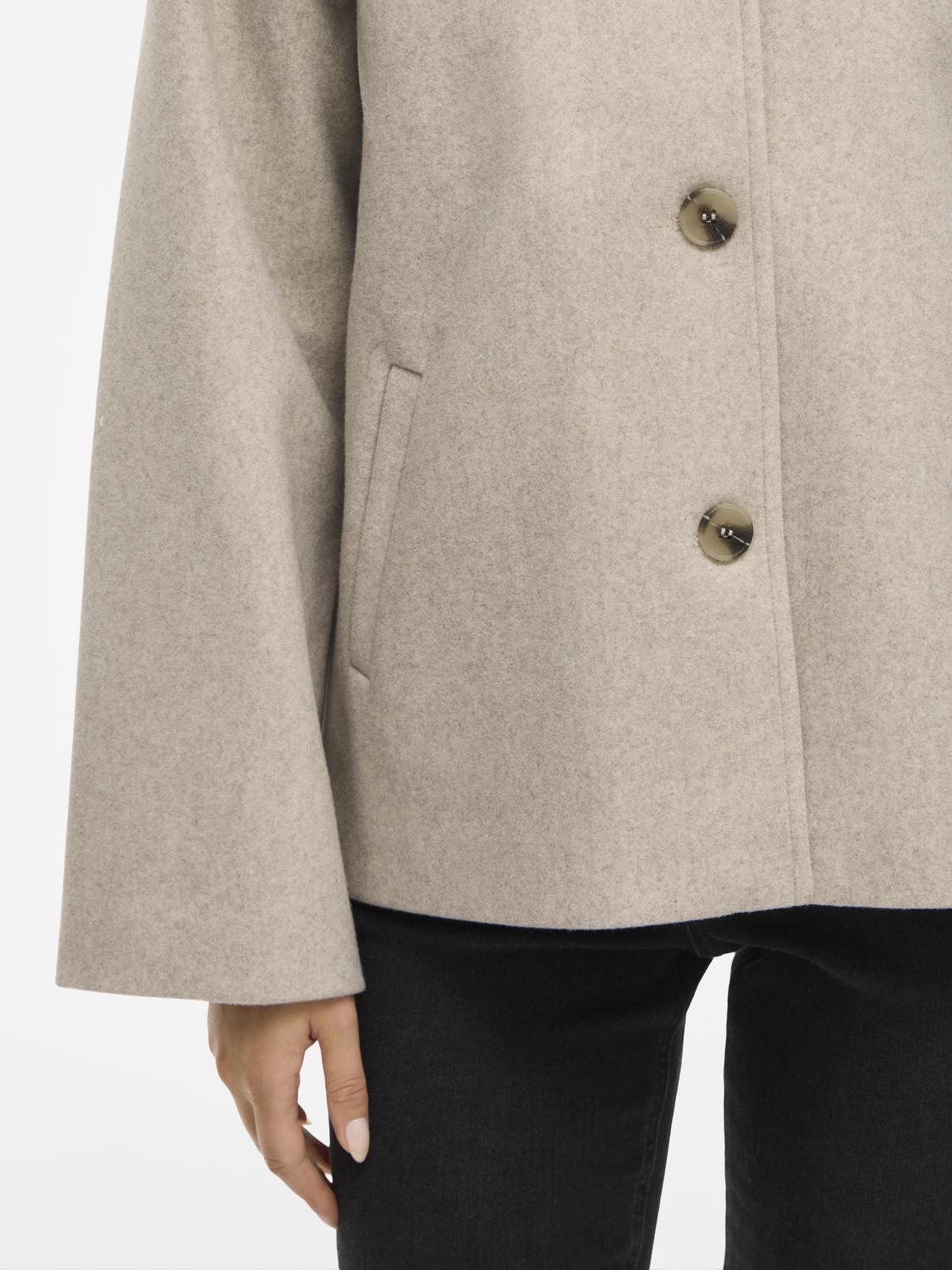 Viclaudia L/s Jacket- Noos Lysebrun