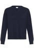 Pzsara Vneck Pullover Dark Sapphire