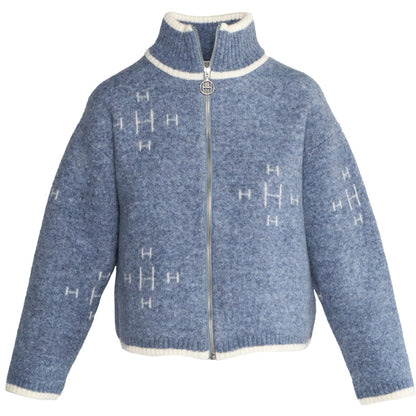 Iben Zip Jacket Jeansblå