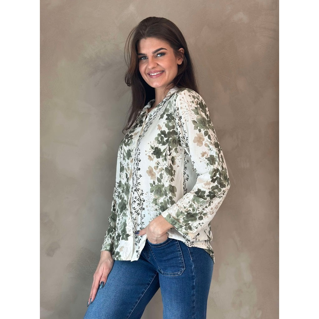 Floria bluse Khaki