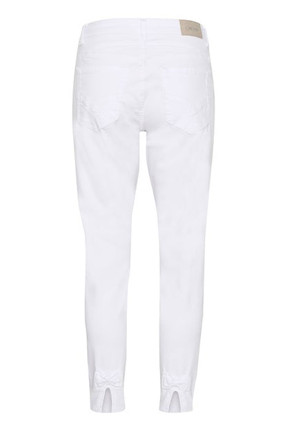 CRSorya 7/8 Colored Denim - Baiily Fit Snow White