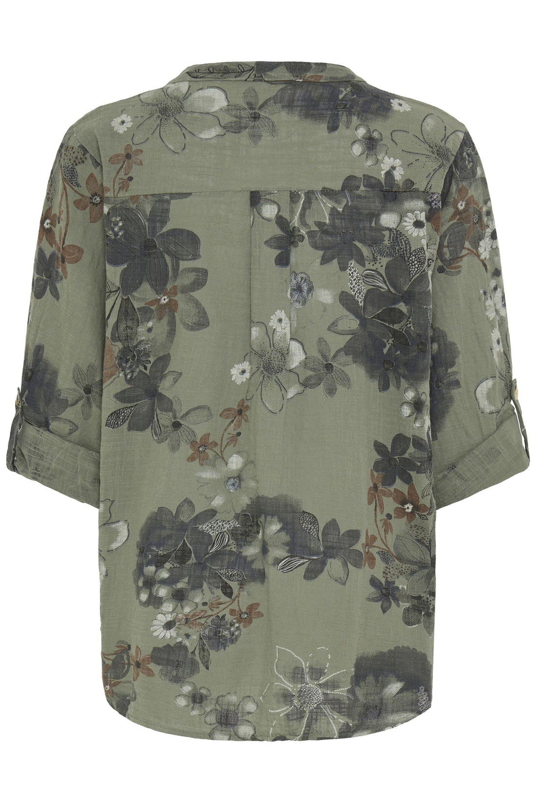 Sbalexia Fl Blouse Dusty Olive