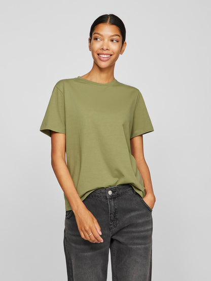VINORA S/S T-SHIRT - NOOS Mørkegrønn