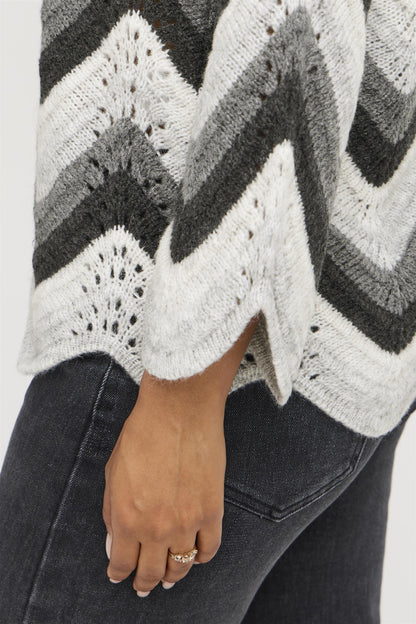 Sbbidiga Knit Blouse Grey Melange