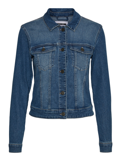 NMDEBRA L/S BLUE DENIM JACKET NOOS Mellomblå