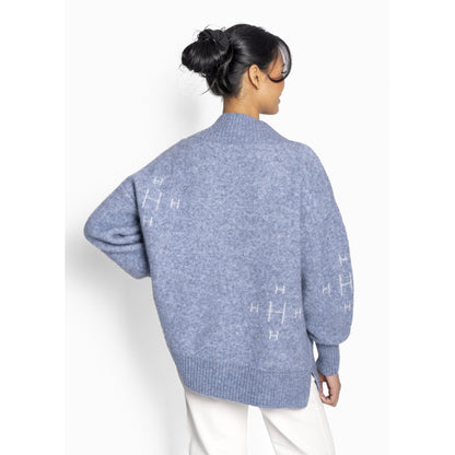 FAM V-neck Sweater Blå
