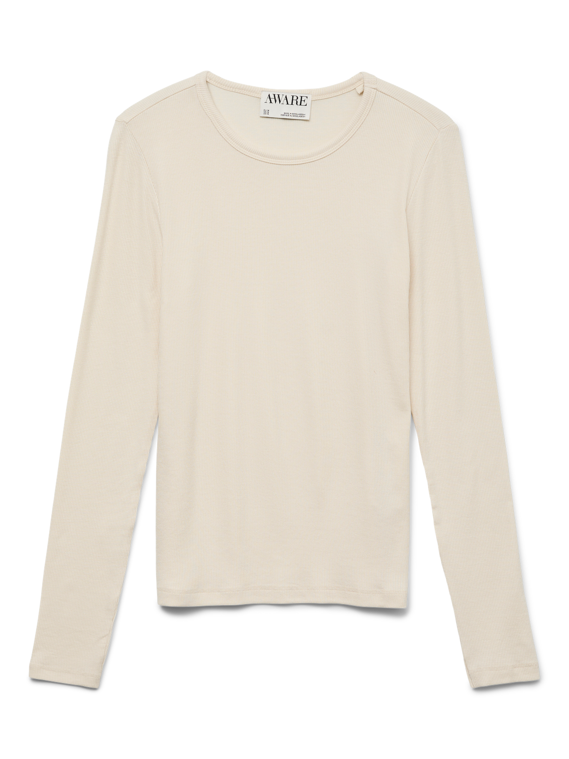 AWIRWINA LS O-NECK TOP NOOS Beige