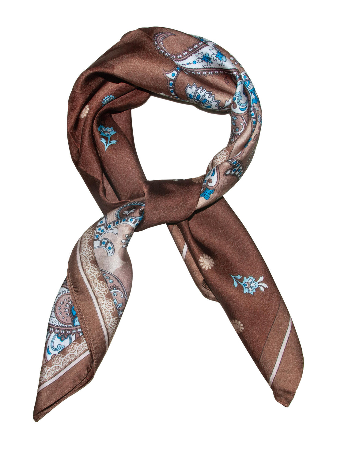 skjerf paisley &amp; prikker Rust