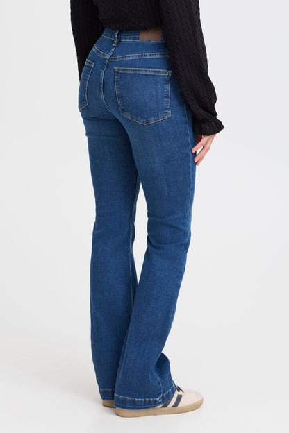 PZBECCA UHW Bootcut Leg Medium Blue Denim