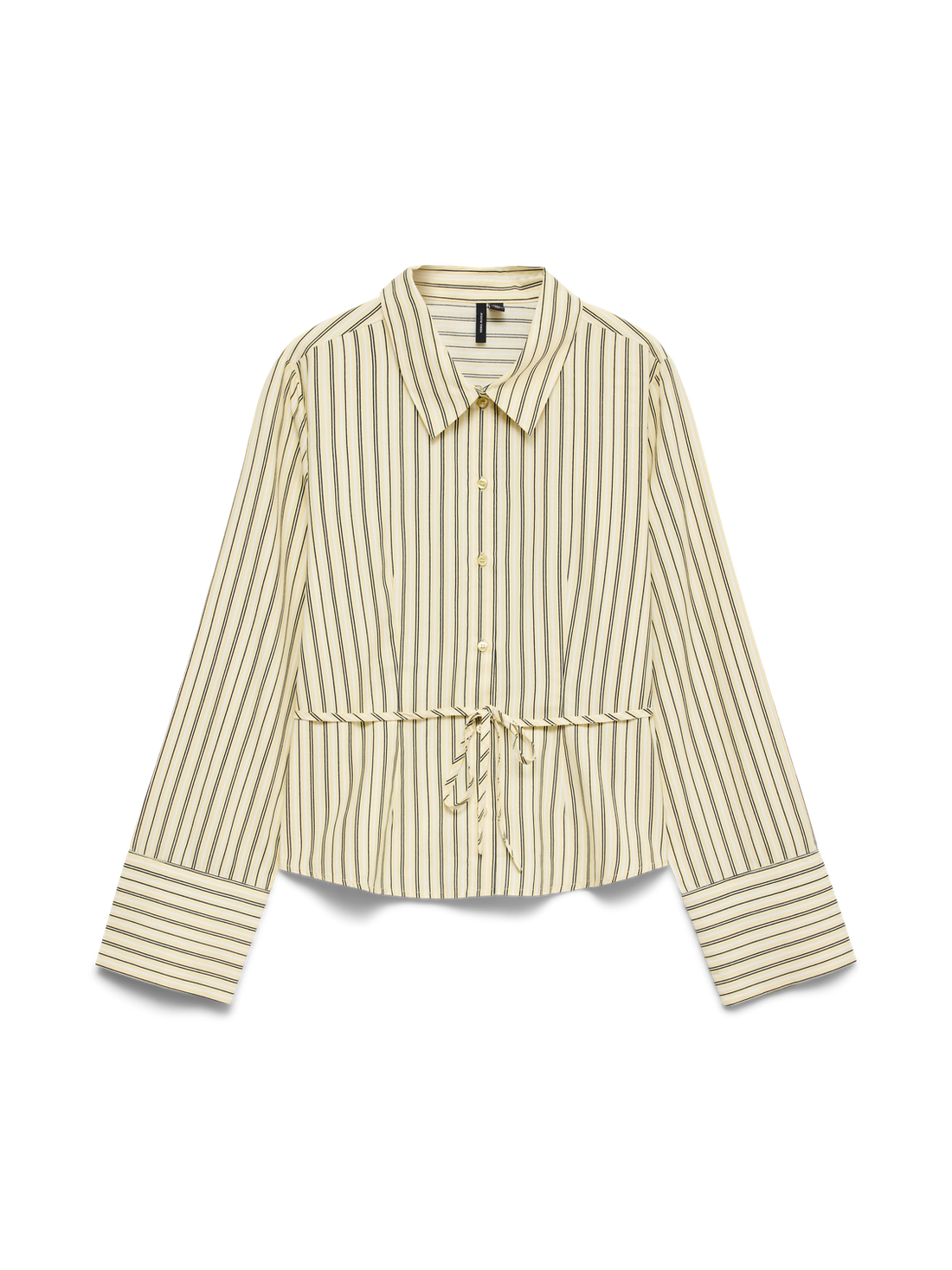 Vmsiena Ls Tie Shirt Wvn Exp Mellomgul
