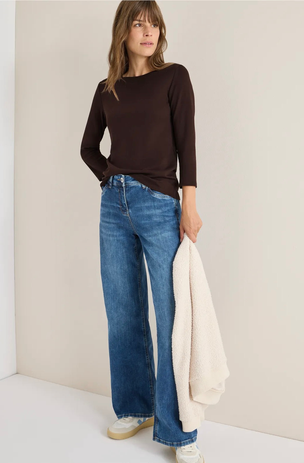 Basic boatneck Brun