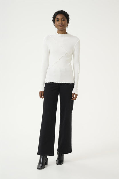 KAkayla Jersey Blouse Off-White