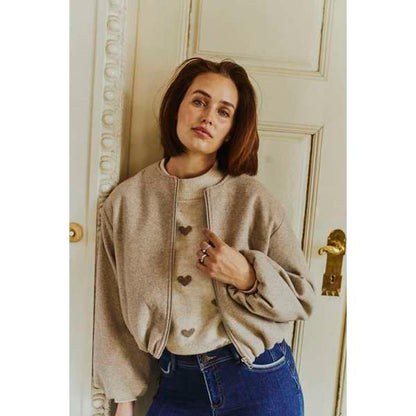 FQYANNA-JACKET Light Beige Melange