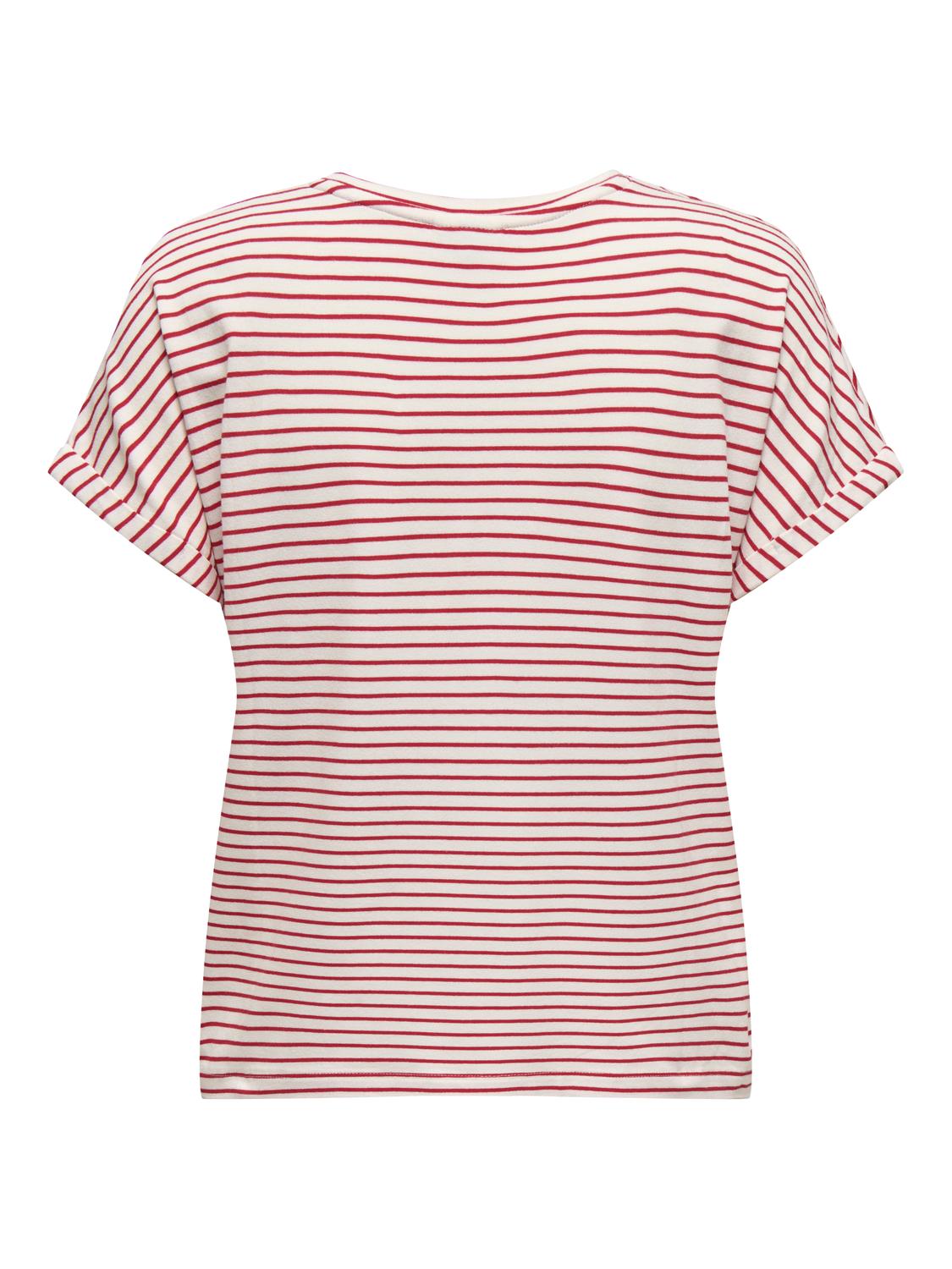 JDYSISSY S/S O-NECK TOP JRS NOOS Hvit