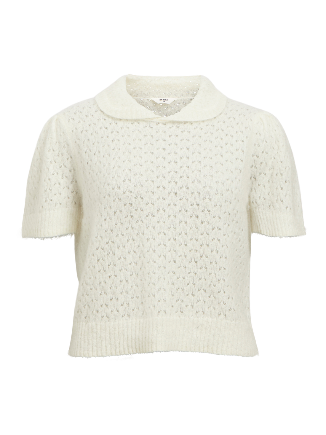 OBJDIRA NETE RE S/S KNIT PULLOVER E DIV Hvit