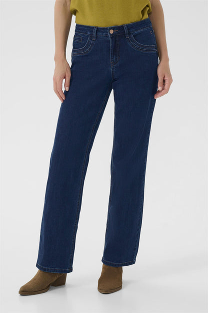 Crlone Straight Leg Jeans - Coco Fit Dark Blue Denim