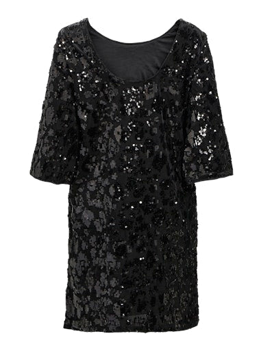 OBJEMINE LO 3/4 SHORT DRESS Svart