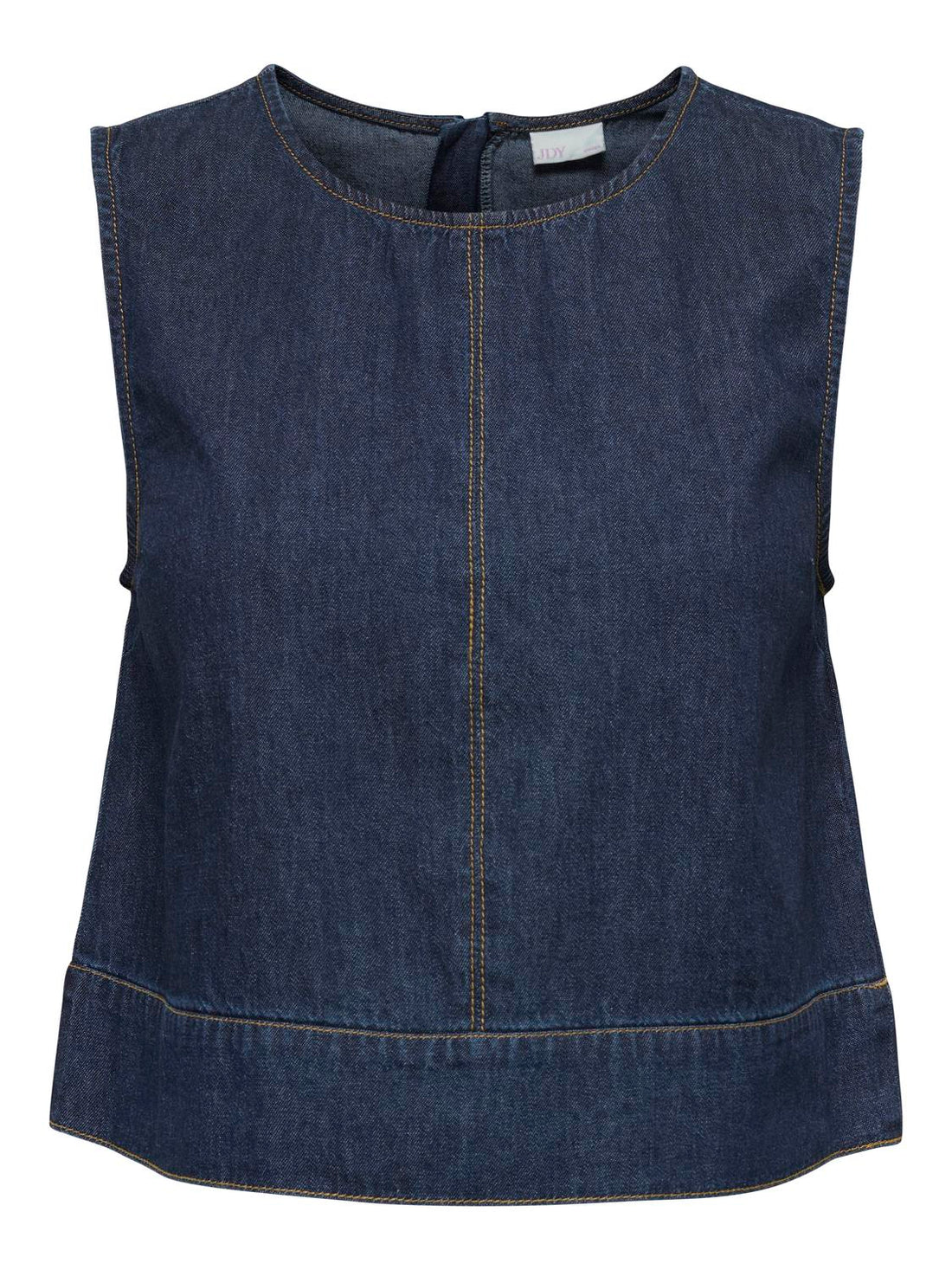 JDYSABRINA ROUNDNECK S/L TOP DNM Mørkeblå