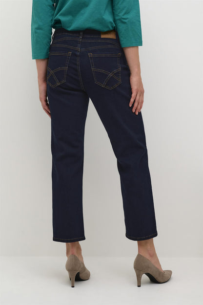 Crraja 7/8 Jeans - Baiily Fit Rinse Dark Blue Denim