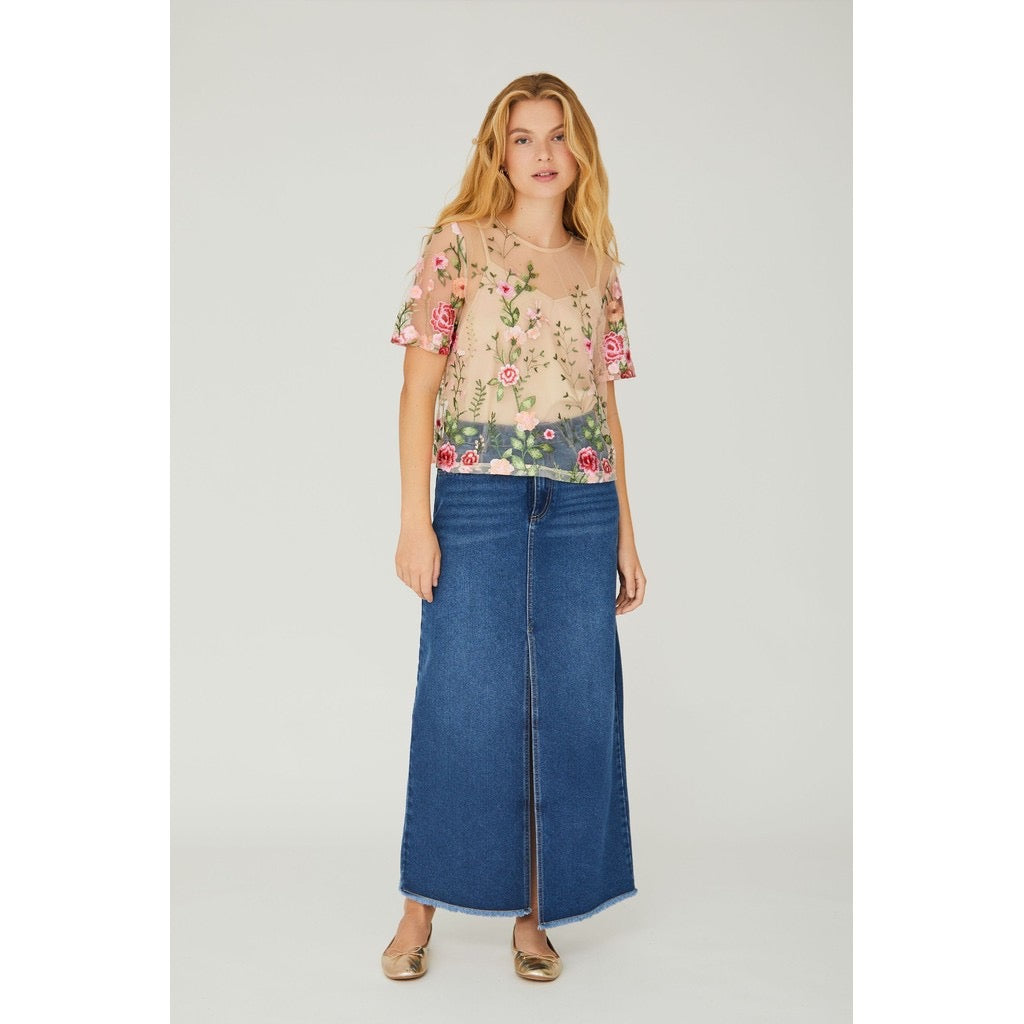 Fuschia blouse