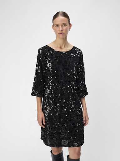 OBJEMINE LO 3/4 SHORT DRESS Svart