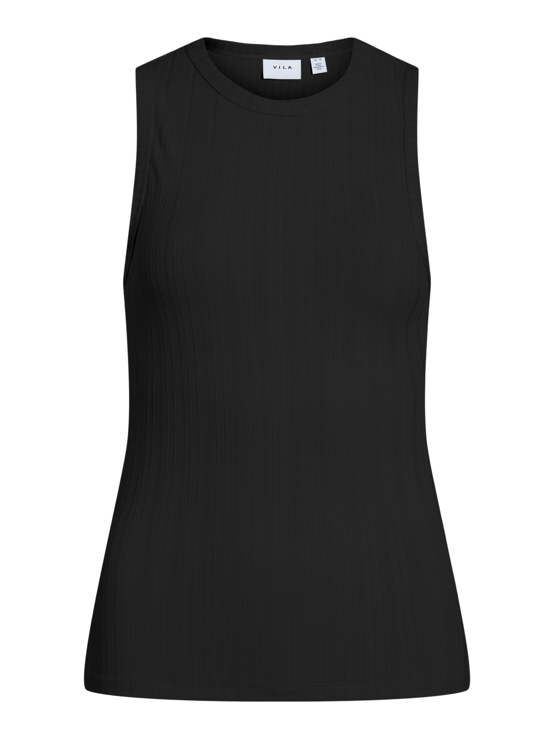 VIMIDESA O-NECK S/L TOP Sort