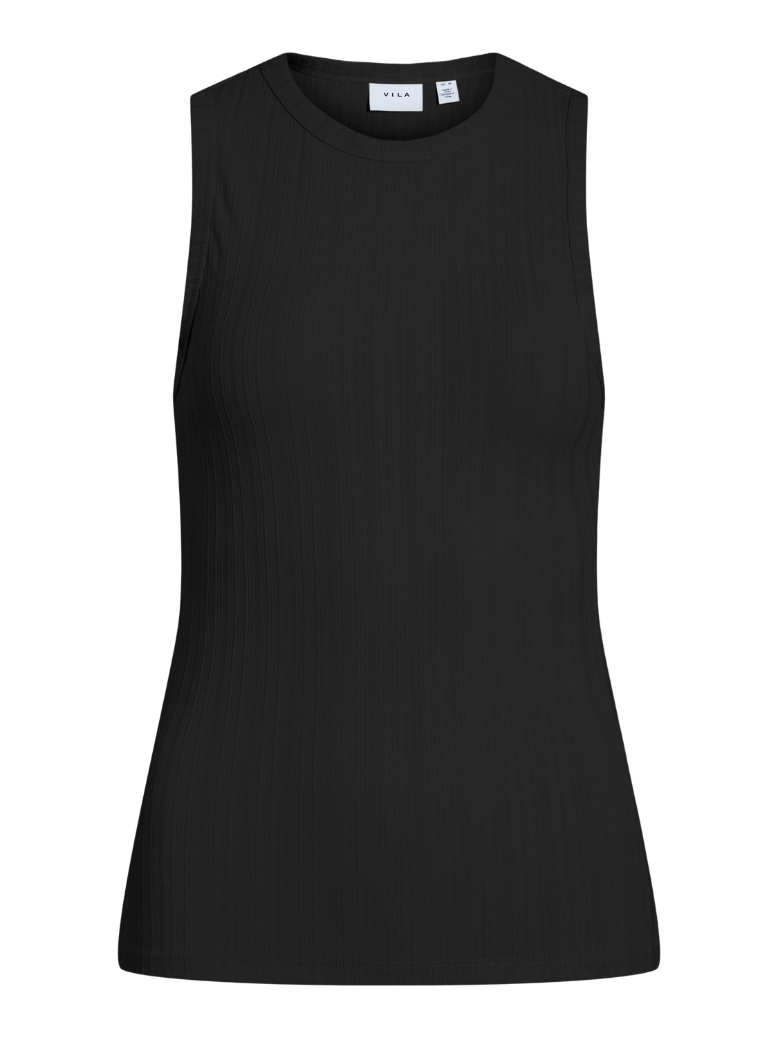 VIMIDESA O-NECK S/L TOP Sort